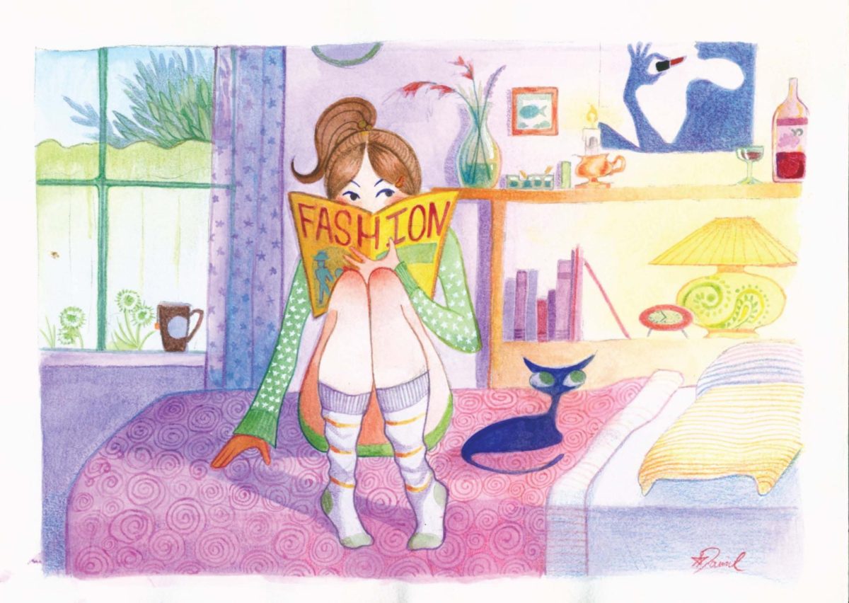 "I'm Busy"
Watercolor and colored pencil by Spencer Daniel