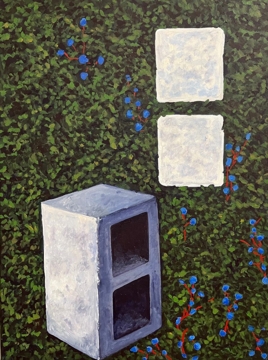 "Much to it"
Acrylic on canvas by Zoe Farrell
