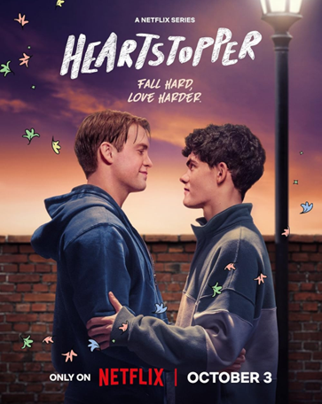 Movie poster showing two men smiling at one another.