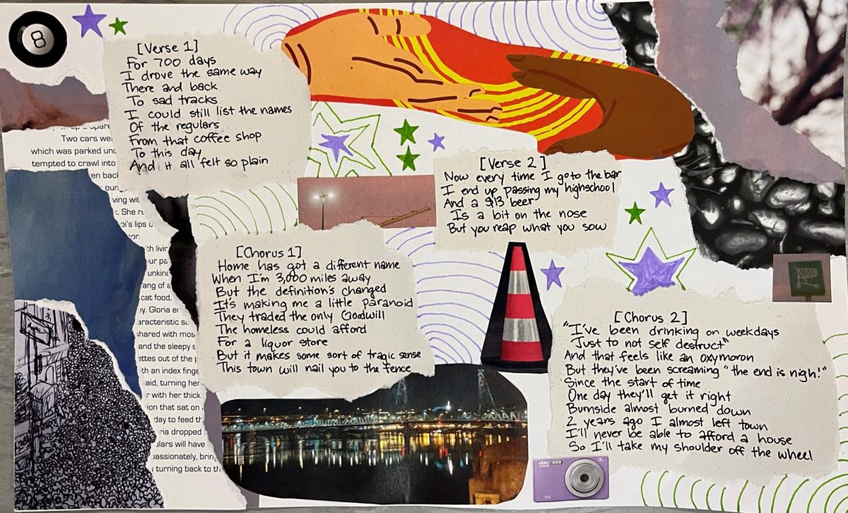 "The Beat Generation (Destroyed)"
Collage and song lyrics by Sam Szekely