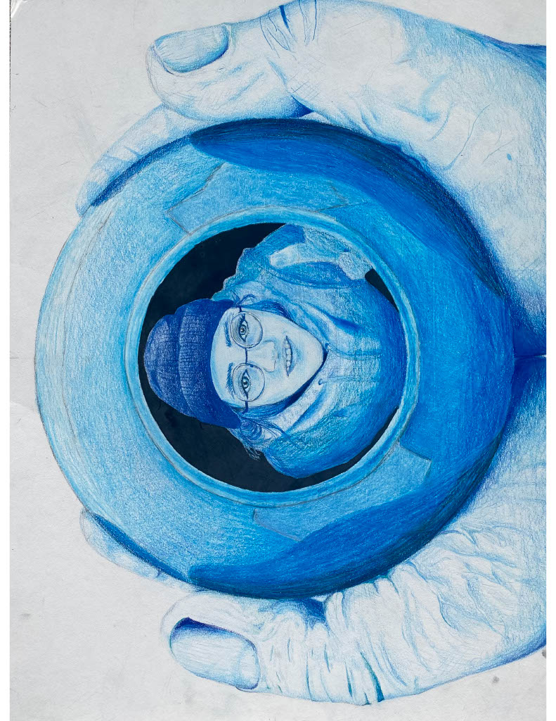 "Magic 8 Ball"
Colored pencil by Lily Toenjes