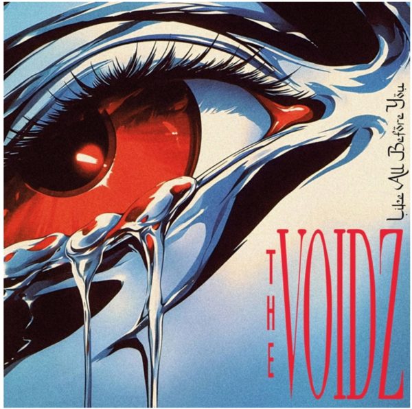 Album cover prominently featuring a large red eye crying with the text "Like All Before You, The Voidz"